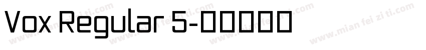 Vox Regular 5字体转换